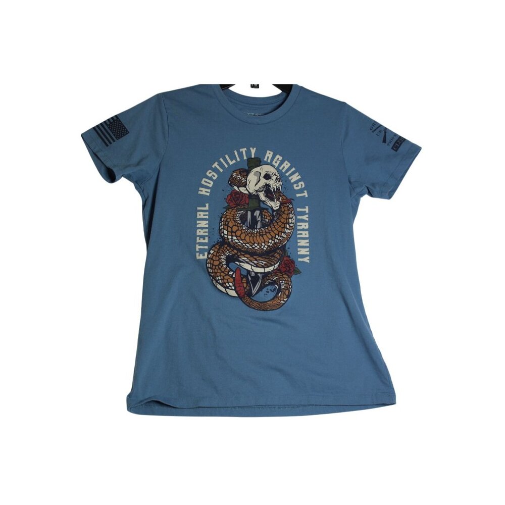 Grunt Style Blue Eternal Hostility Against Tyranny Tee Shirt Kids‎ XL